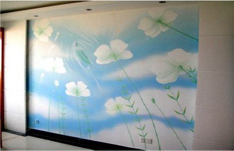 丹阳画墙绘怎么画好白云的蓬松感？