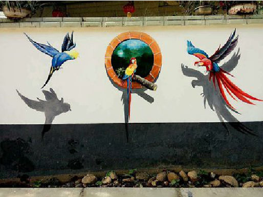 丹阳视觉错位-3D墙绘设计