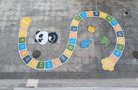 丹阳地面游戏彩绘